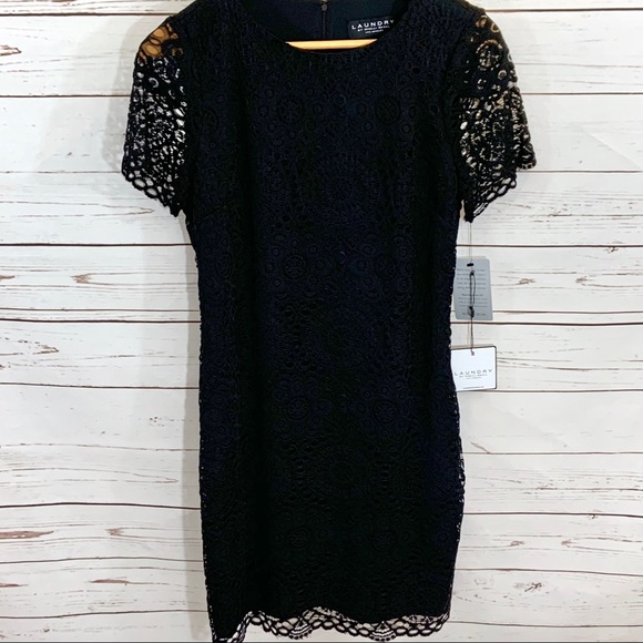 LAUNDRY by SHELLI SEGAL Black Dress NWT Sz 8P - Picture 3 of 10